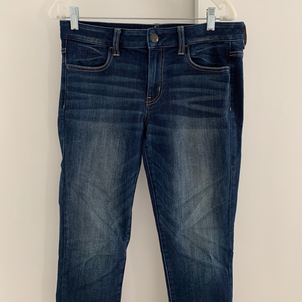 American Eagle dark blue jeggings